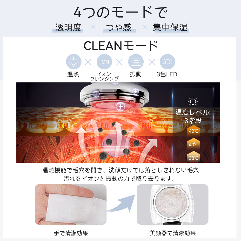 多機能温冷美顔器 PRO 9役 EMS美顔器