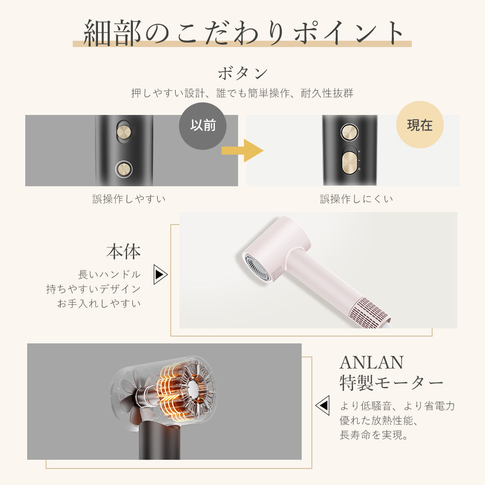 ダブルケアドライヤー 美人百花速乾ドライヤー部門NO1