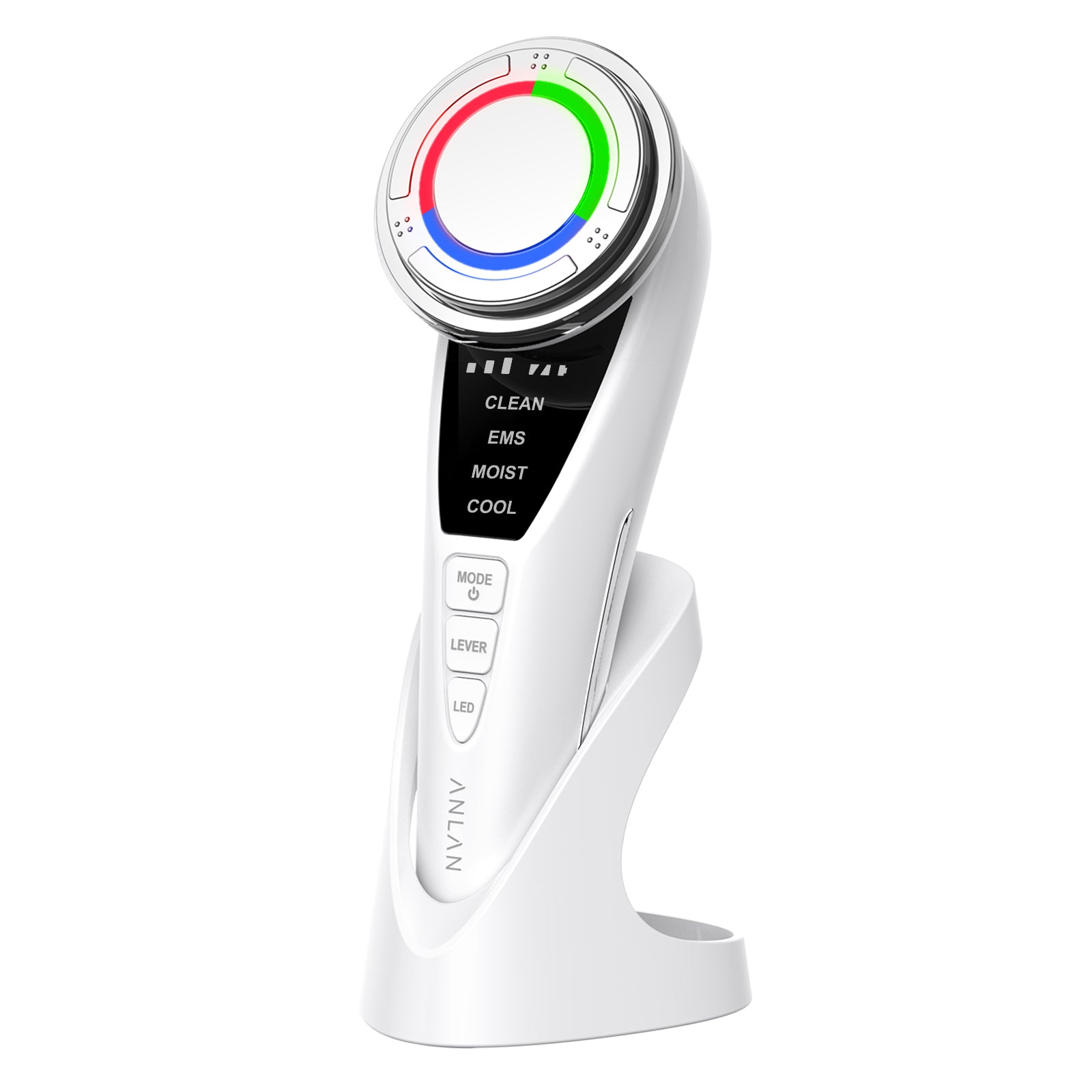 ANLAN 多機能温冷美顔器 PRO 1台9役 EMS 温冷ケア 3色光エステ 15枚 