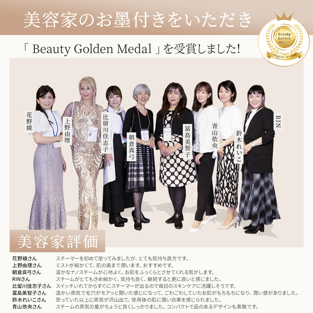 ANLAN スチーマー Z32 美人百花微粒化スチーマー美顔器部門1位