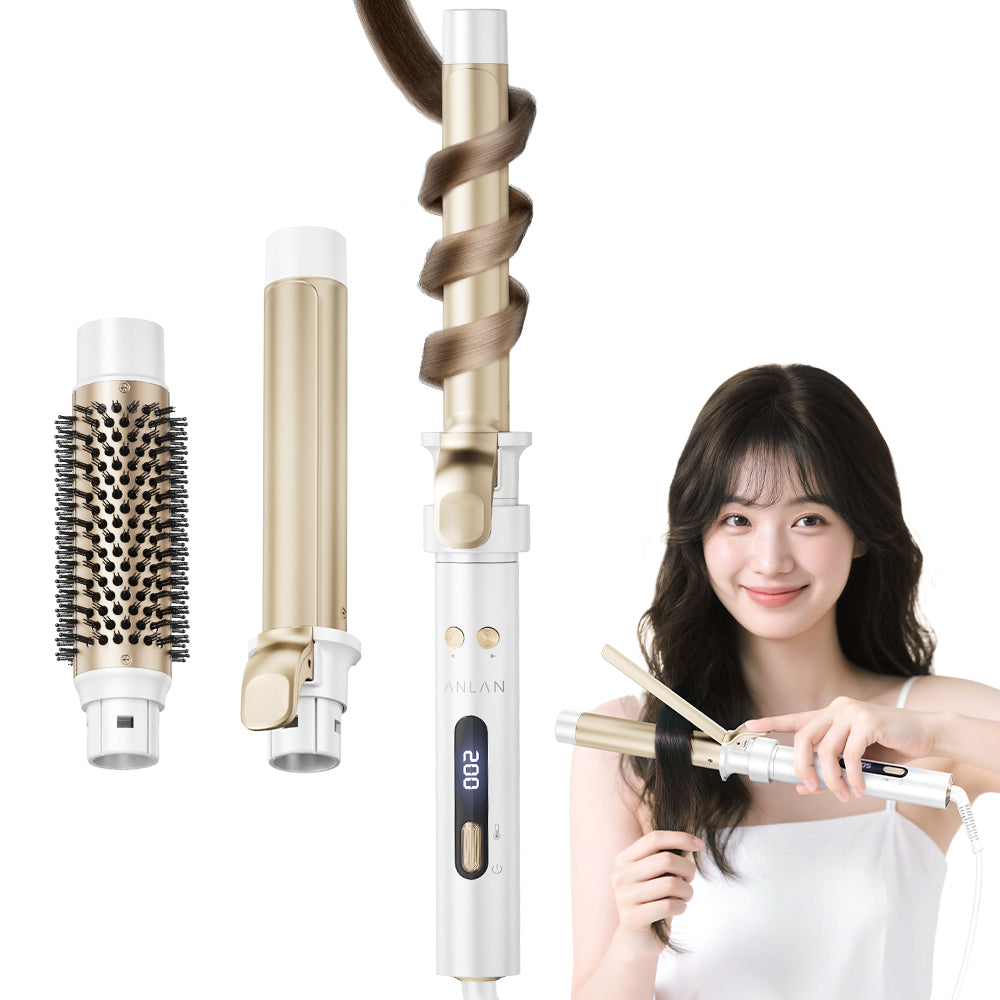 3IN1オートカールアイロン ヘアアイロン 自動&手動両用 – ANLAN