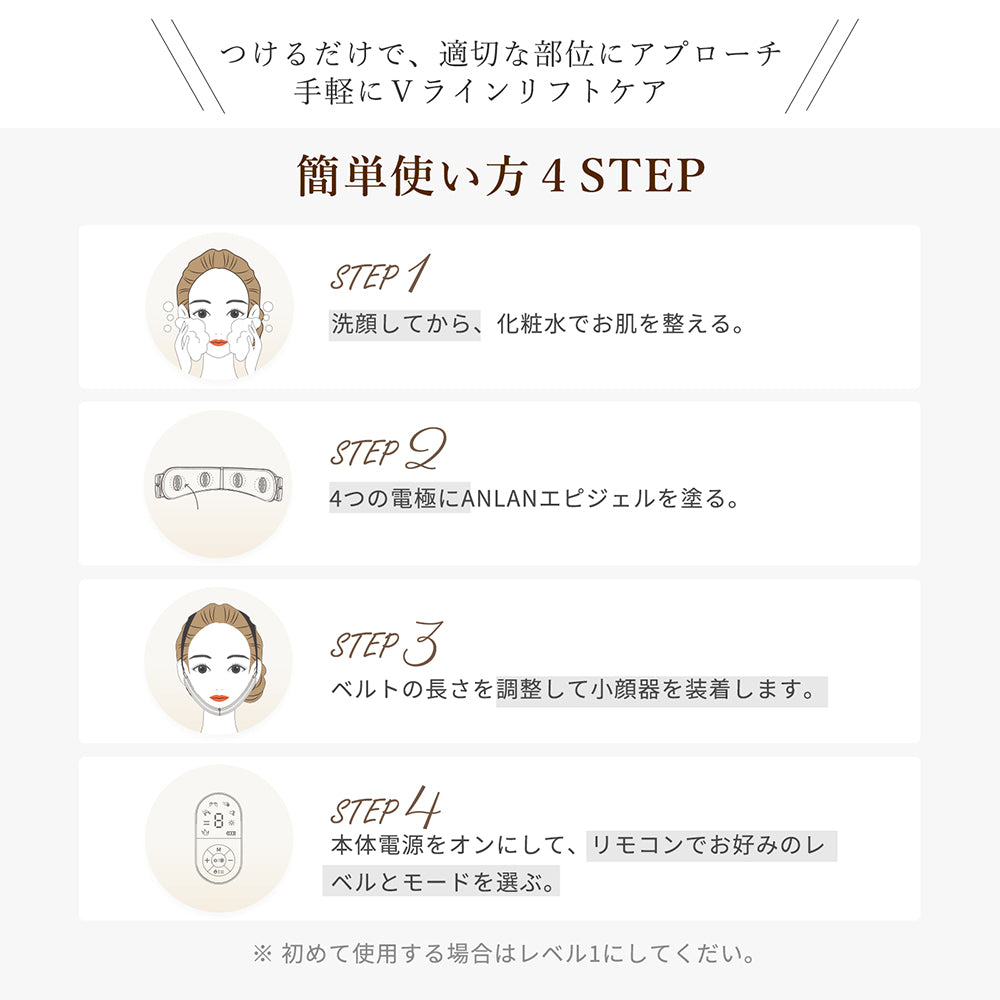 【売り切れ】小顔美顔器 リモコン付き