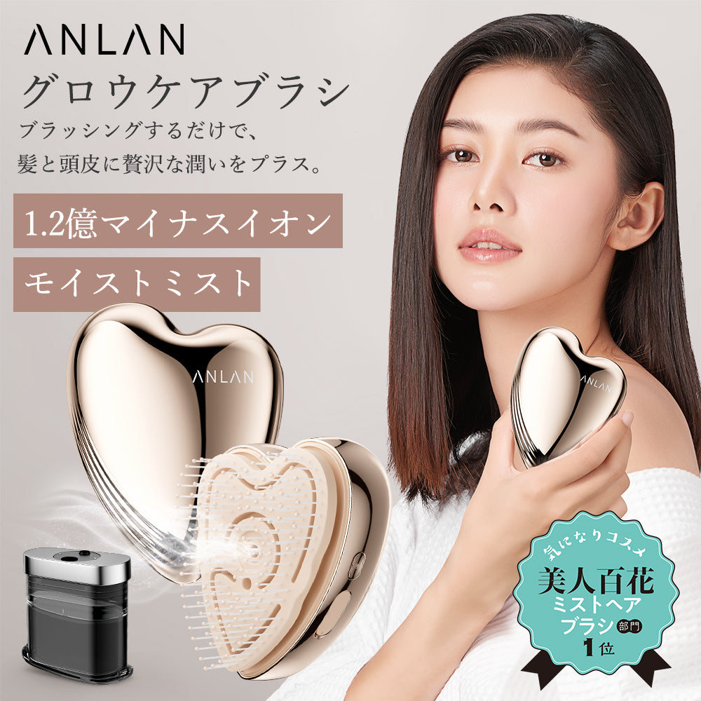 グロウケアブラシ ヘアオイルと一体化