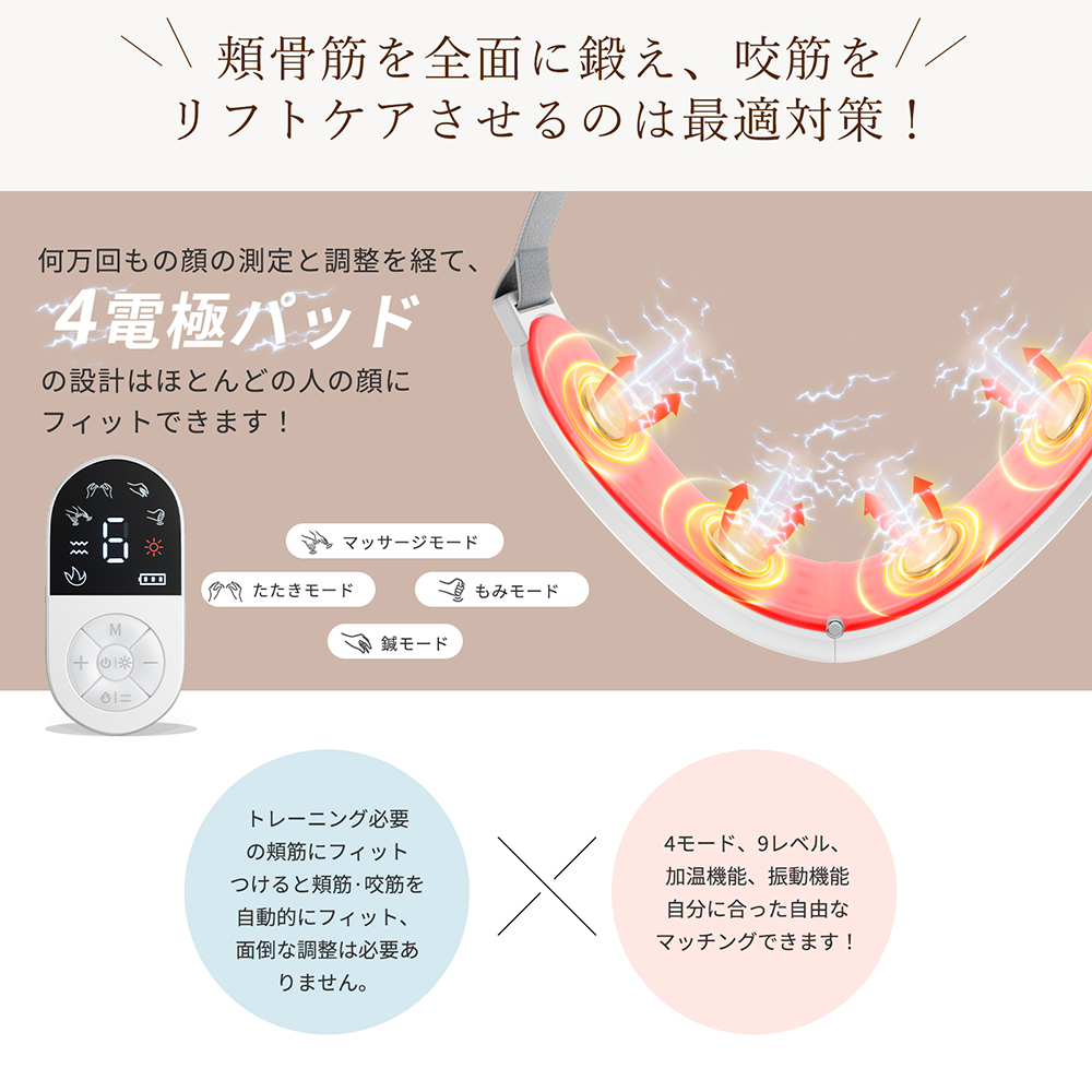 【売り切れ】小顔美顔器 リモコン付き