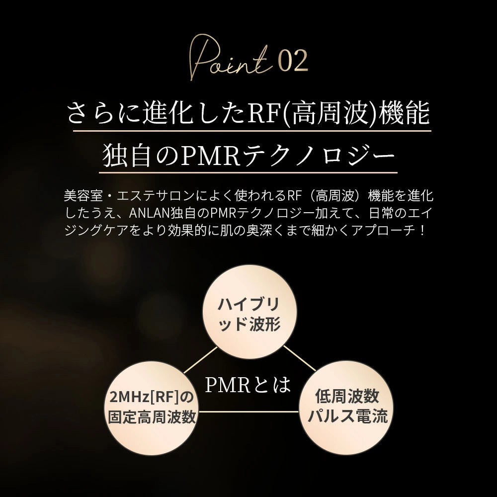 【ジェル1本同梱発送】ANLAN RF温冷美顔器PRO 美人百花RF美顔器1位