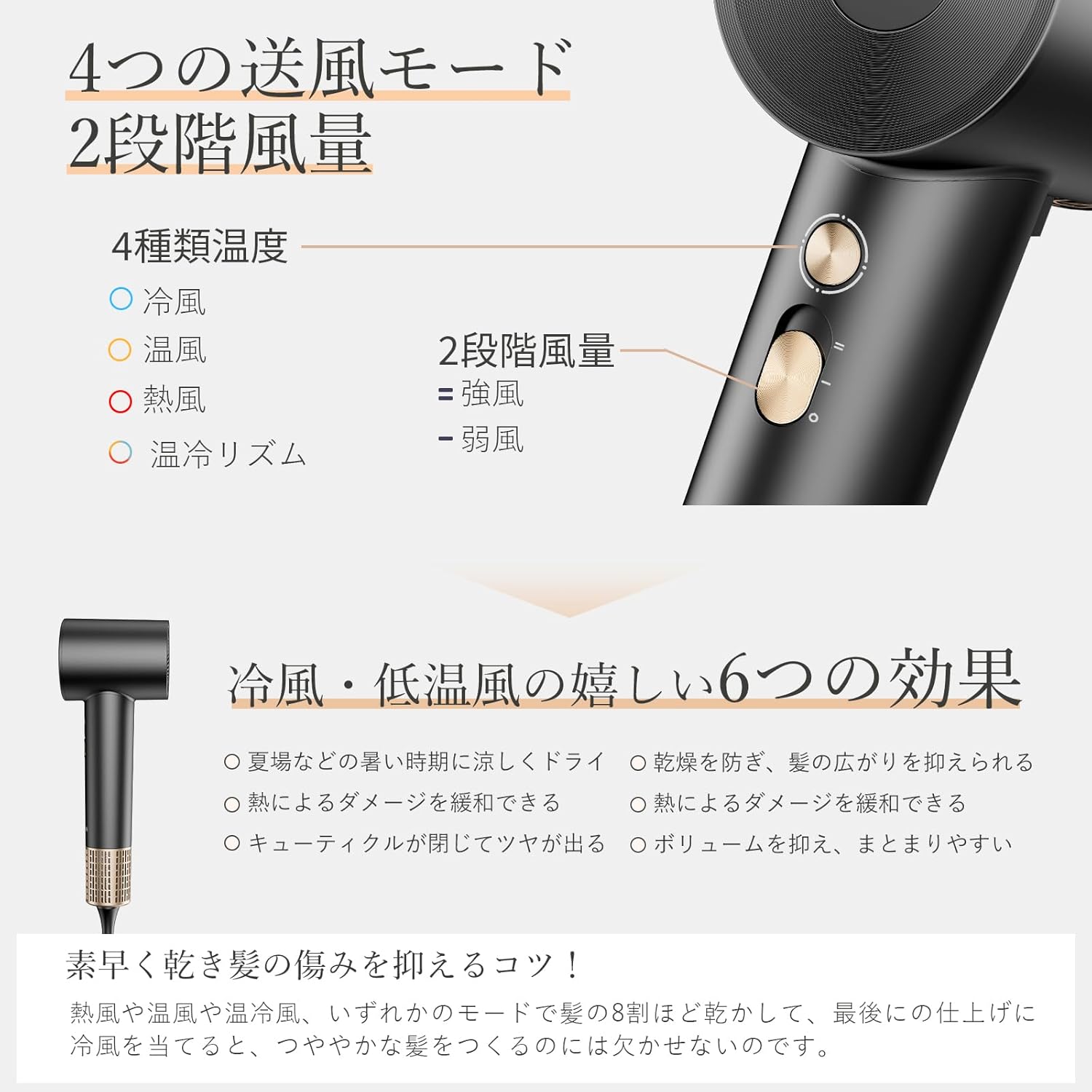 【ダブルケアドライヤー】 美人百花速乾ドライヤー部門NO1