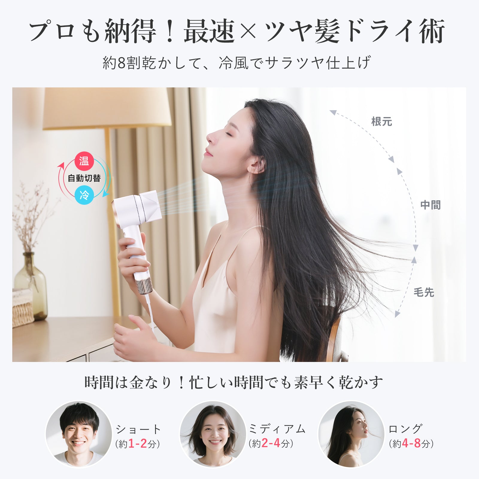 ANLAN ダブルケアドライヤーMATE