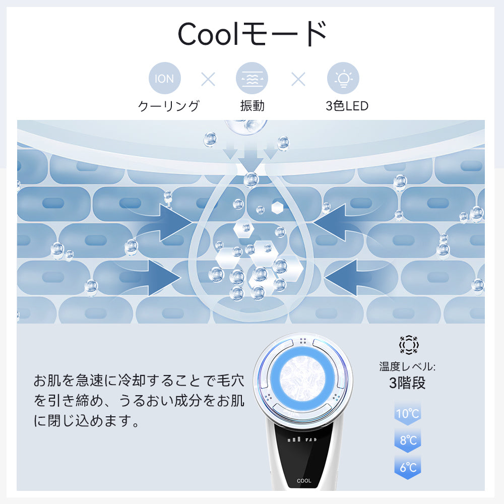 1台9役】ANLAN 多機能温冷美顔器PRO｜3色LED×ICチップ搭載で本格ケア