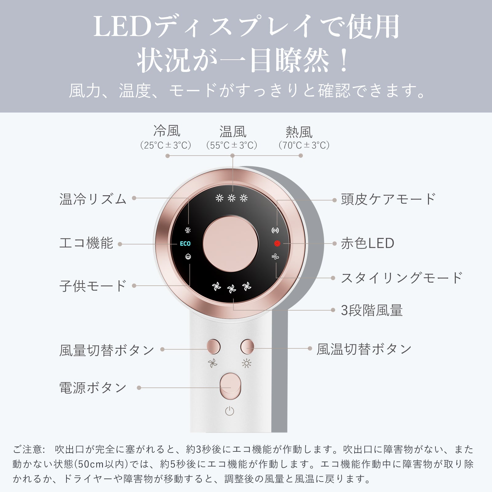 ANLANダブルケアドライヤーMATE AI機能搭載 子供モード 速乾性抜群