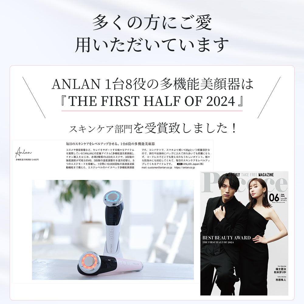 ANLAN 多機能温冷美顔器 世界中累計販売60万台 アンラン美顔器 ems振動