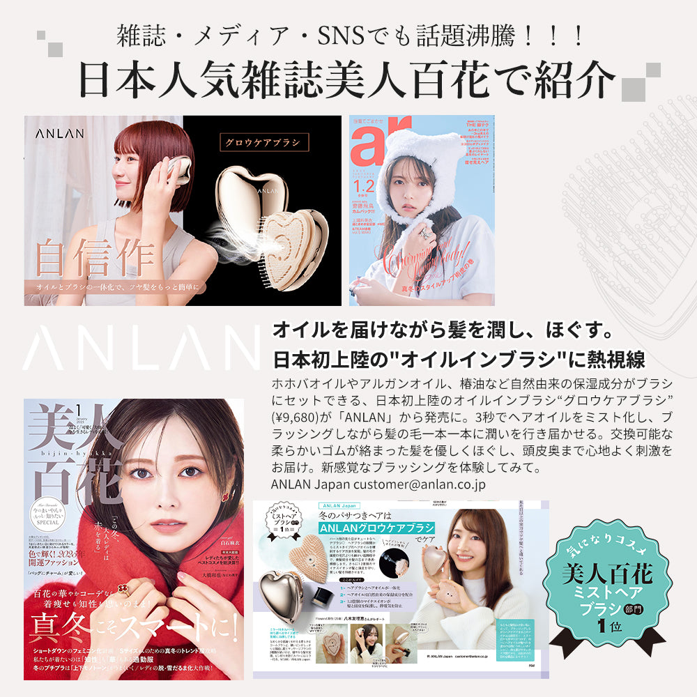ANLAN グロウケアブラシ